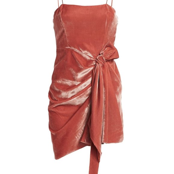 $425 BNWT CINQ A SEPT VELVET MINI  DRESS 8 - Picture 11 of 11